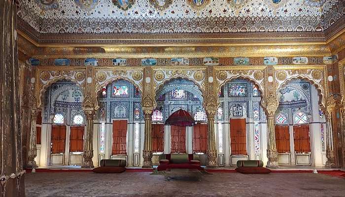 Inside view of the huge palace to explore around the sardar market jodhpur