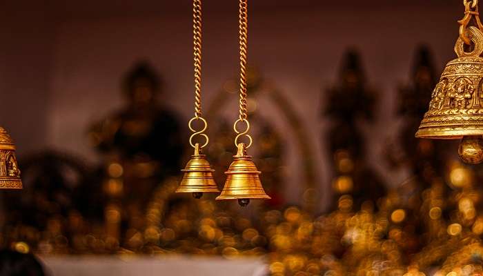 Bells in the salem Muthumalai murugan temple 