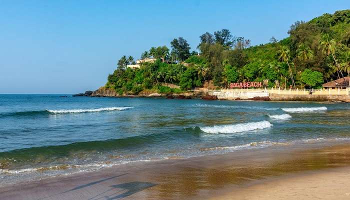 La vue magnifique de la plage de Baga,