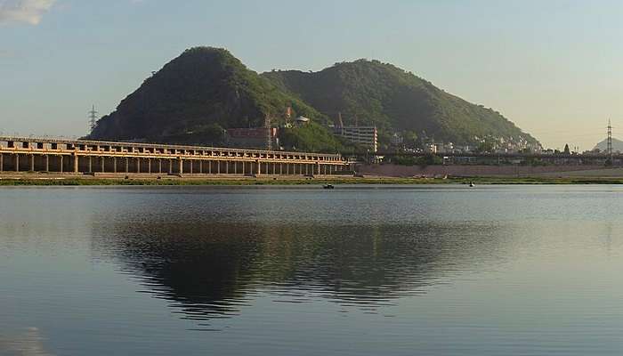 Prakasam Barrage on Krishna River 