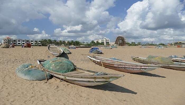 Puri beach near Sudarshan crafts museum 