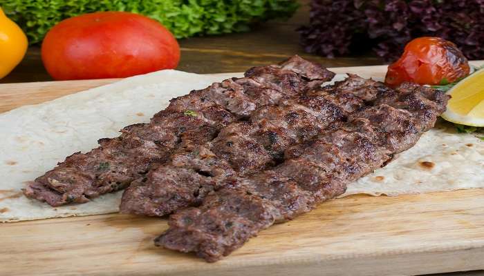 Delicious Arabic meat available at the restaurant