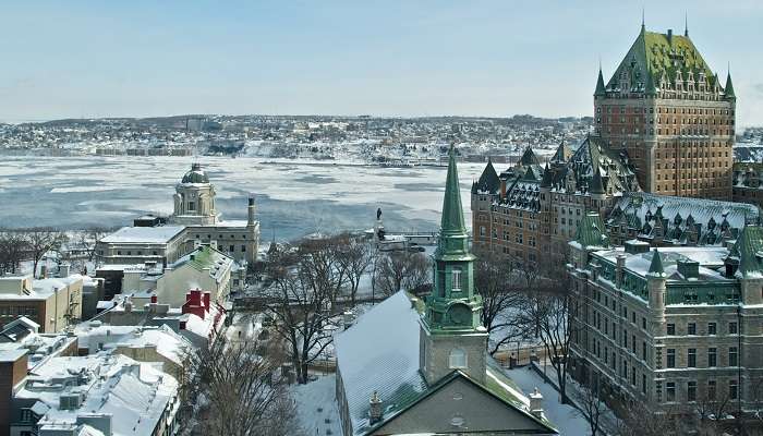 La vue de ville Québec