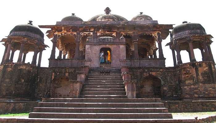 Locals exploring Ranthambore Fort, Surwal Lake