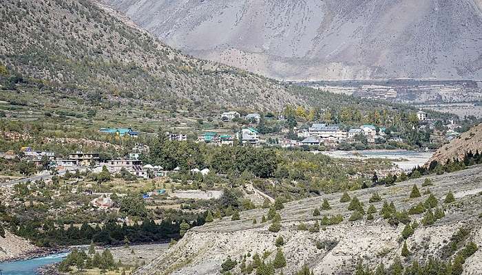 The view of Jispa Village, Gemur Lahaul