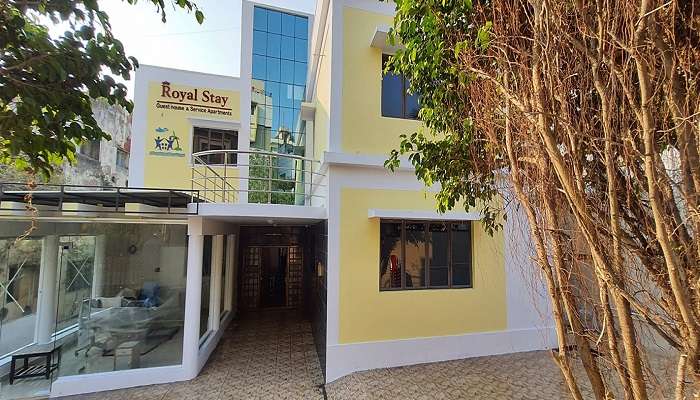 A well-furnished hotel room of royal stay one of the best hotels in Ramakrishna Beach.