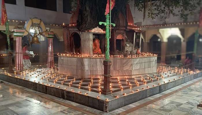 The stunning Sankatha Temple near the Namo Ghat in Varanasi