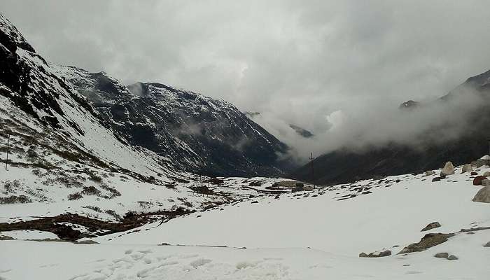 A view of the Sela Pass