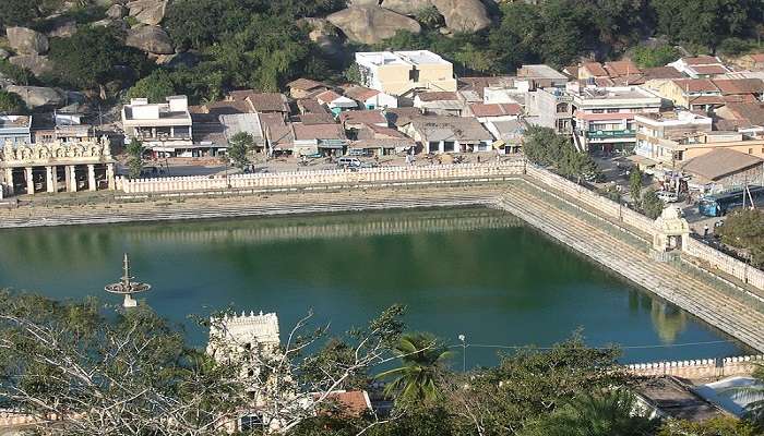 A view of Shravanabelagola Lake, near Gommateshwara Statue
