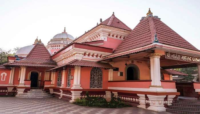 A view of the Naguesh Temple after renovation