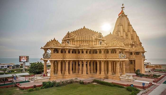 The famous Somnath temple in Somnath, Gujarat