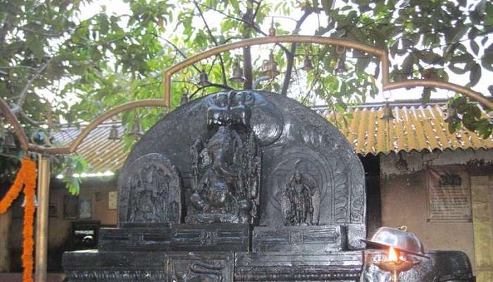 This is Belthangady where the temple is located.
