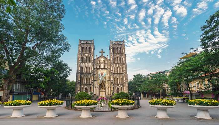 St. Joseph's Cathedral is yet another exciting tourist destination in the Hanoi Old Quarter.