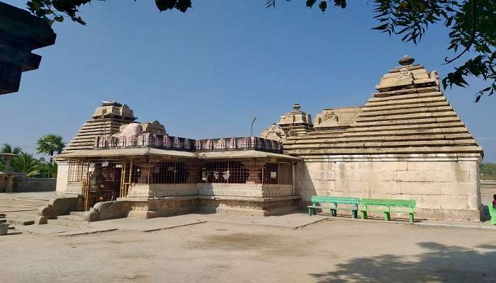 Exterior view of Someswara Temple in Surendrapuri. 