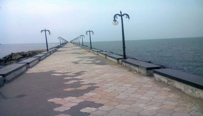 The Beypore Walkway, perfect for a relaxing stroll along the coast