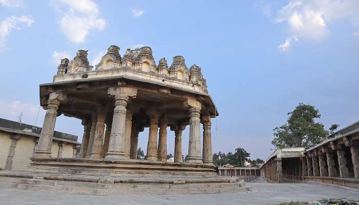 Round open air theatre near Melukote Temple