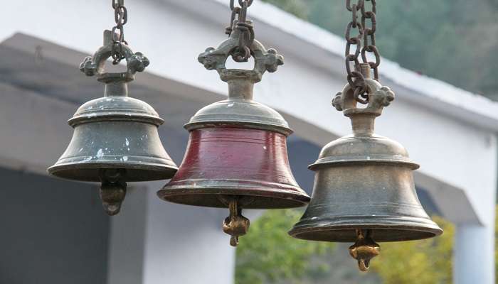 Temple bells.