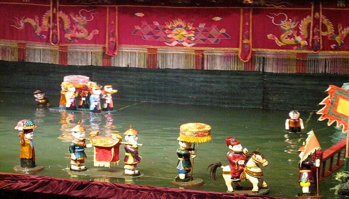 Water puppet show in Hanoi.