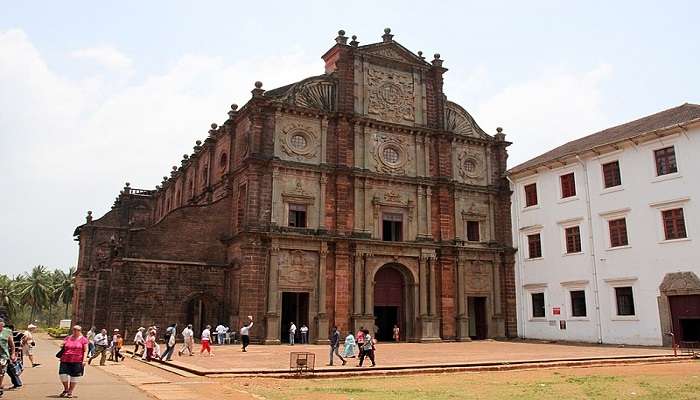 The beautiful exteriors of the Basilica of Bom Jesus