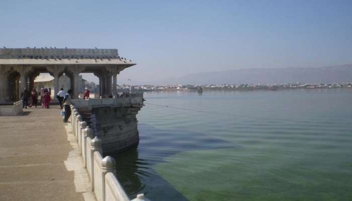 Ana Sagar Lake adjacent to Daulat Bagh, Ajmer