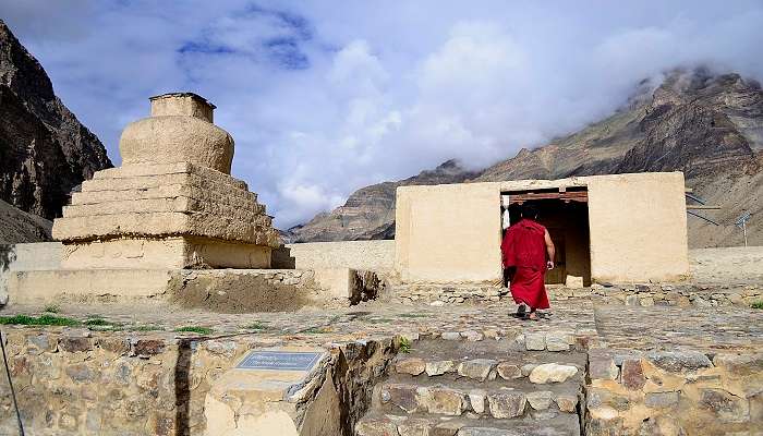 Young Buddhist Studying at Tabo Monastery 