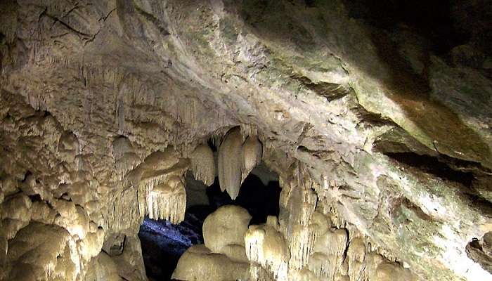 The view inside Bora Cave 
