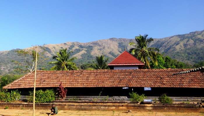 The view of the serene Thirunelli Temple