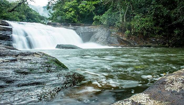 Thommankuthu Waterfalls which is located about 25 km away from Kottayam