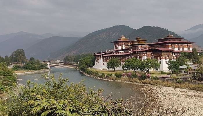 Thruepang Palace, a historic royal residence in Bhutan