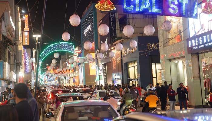 Commercial Street in Bangalore is a highly hustling and bustling place.