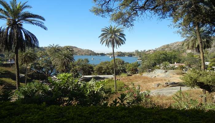 Through a calm nature trail in the Peace Park, Mount Abu