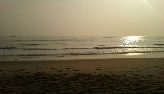 Sunrise at Uppada Beach near Draksharamam Temple.