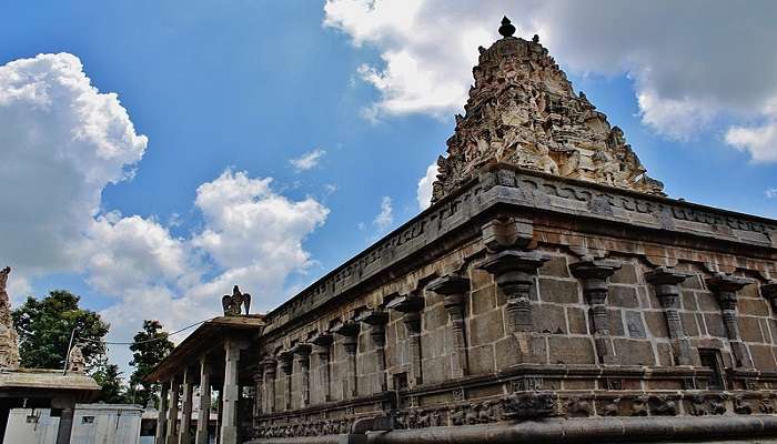 Varadaraja Perumal Temple is a captivating temple in Peelamedu