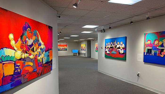 The art galleries at Mini Shilparamam Uppal are a sanctuary for art lovers