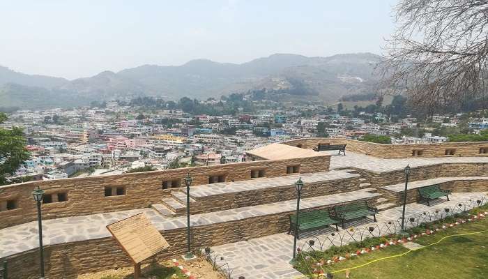 Pithoragarh Fort at snowfall in pithoragarh