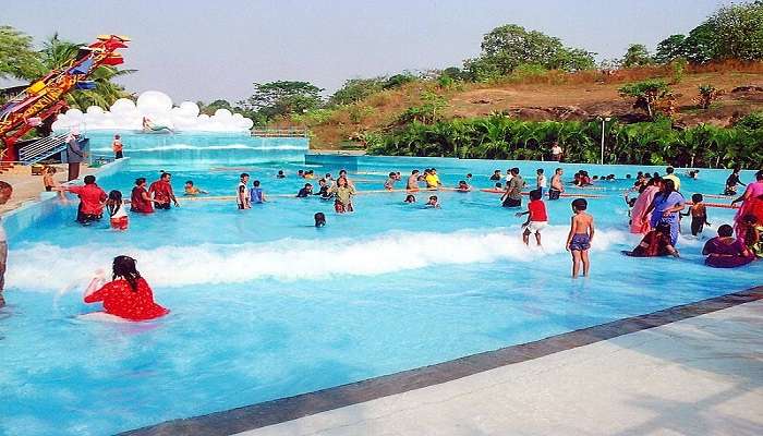 Jalavihar Waterpark has a wave pool with pretty decent depth