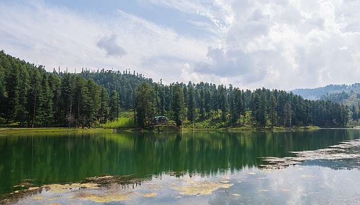 Nilnag lake in the Yusmarg Kashmir with beautiful scenery.