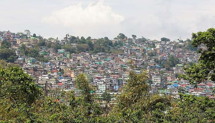 Sprawling view of Kalimpong town from 7th Mile View Point.