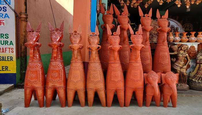 Terracotta horses at Lepcha Museum in Kalimpong.