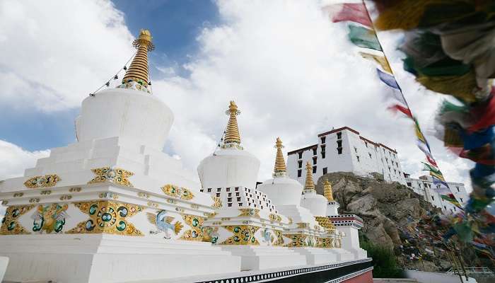  See the stupas at the Mandala Top