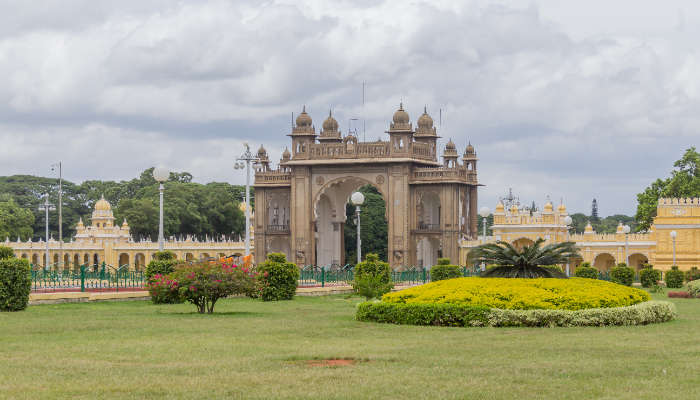 Panoramic view of the Mysore Palace