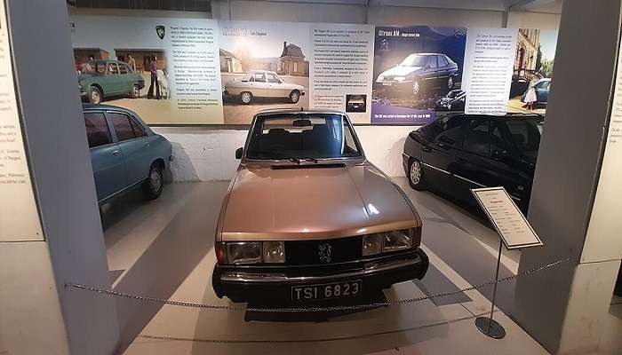 The interior of the Car museum near Podanur.