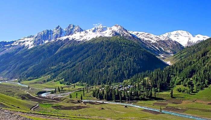 Tents set up for camping in Baltal