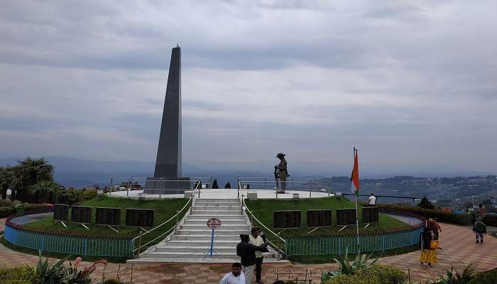 Batasia Loop War Memorial, located near Japanese Temple Darjeeling. 