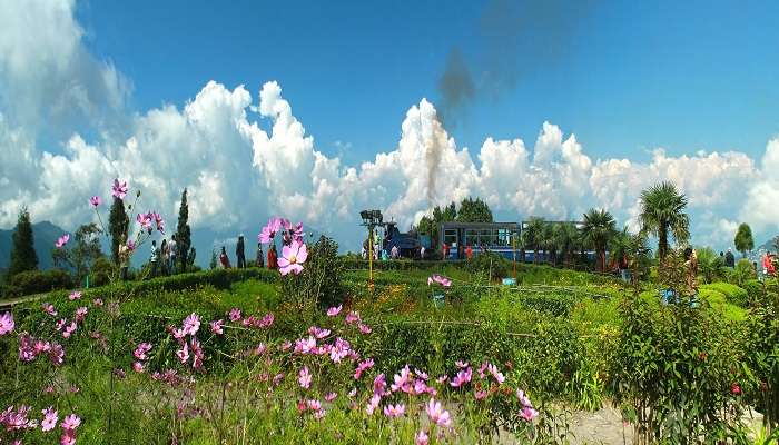 Batasia Loop, a popular spot near Ghoom Monastery Darjeeling. 