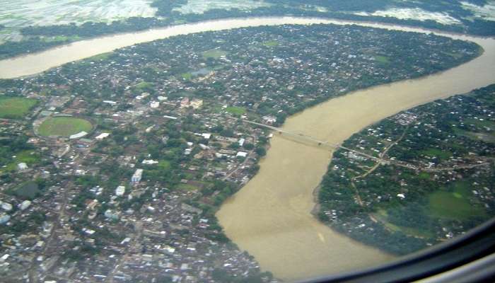 The scenic Barak River in Silchar