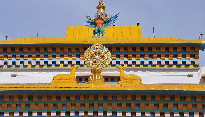 The view of the pinnacle of Kungri Monastery