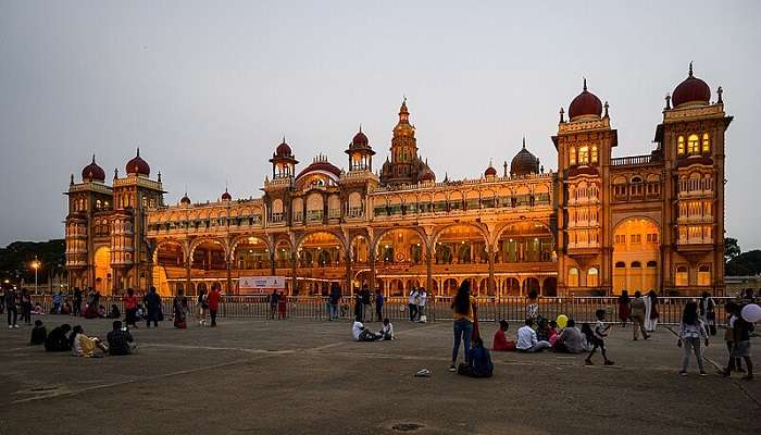 Elegant Mysore Palace located near Vidyaranyapuram