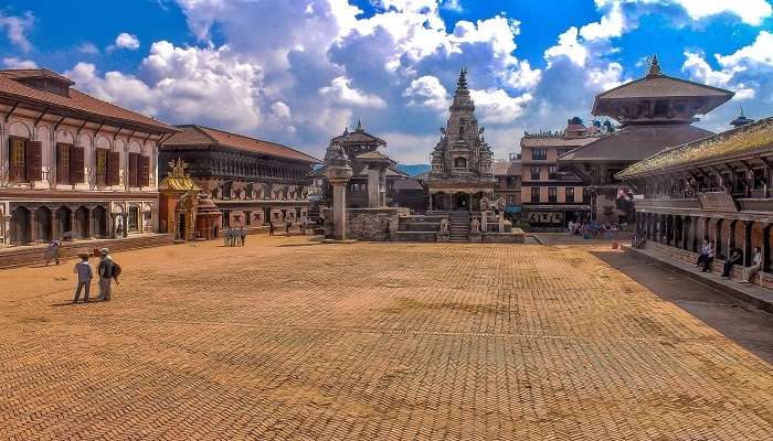 Bhaktapur Durbar Square, showcasing Nepal's historic architecture.