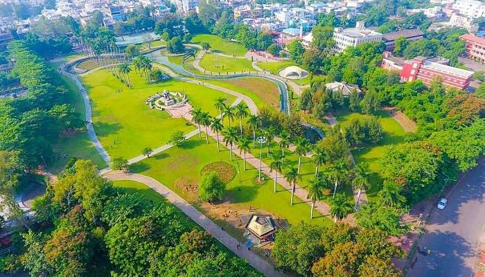 Beautiful view of Bhawartal Garden near the Rani Durgavati Museum.